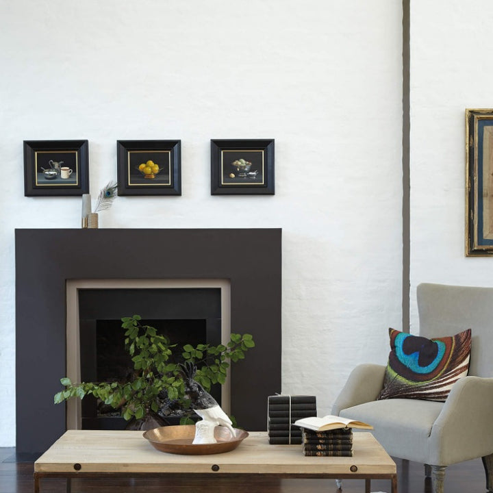 Little Greene Chocolate Colour 124 is a rich, dark brown paint colour. Dark brown living room paint colour. 