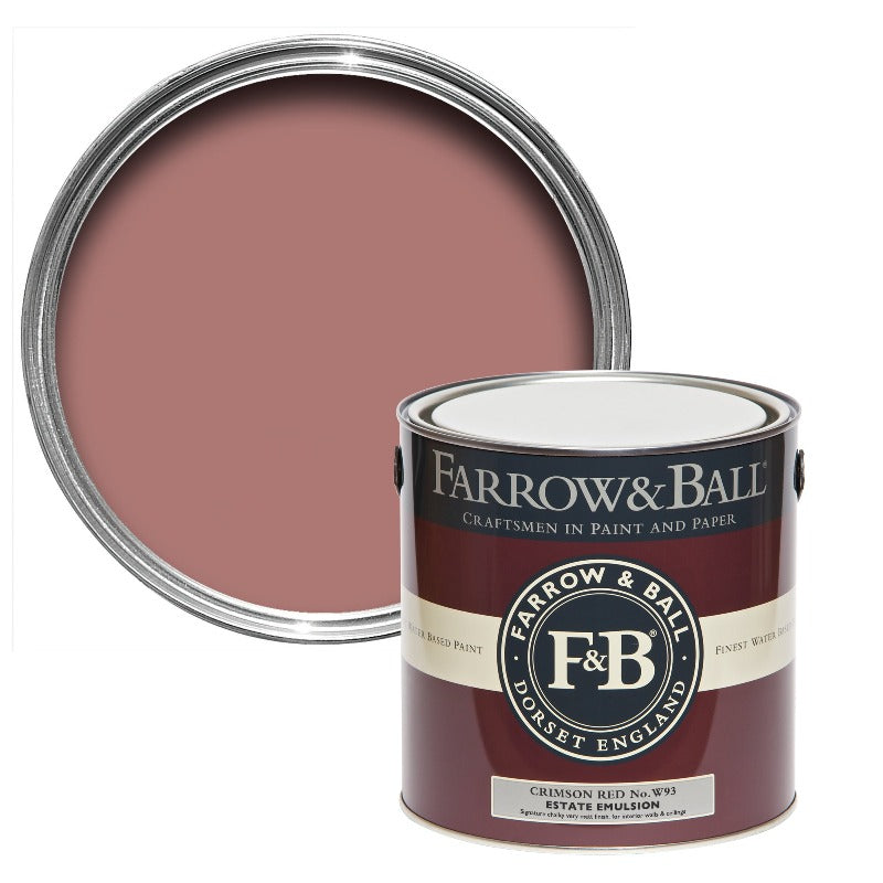 Crimson Red Farrow & Ball Paint Colour 2.5 Litre Estate Emulsion from Paint Online