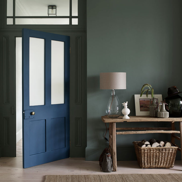 Door painted in Dulux Heritage Midnight Teal in Eggshell - Buy Dulux Heritage Paint Online Ireland
