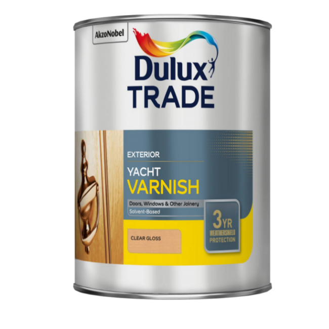 Dulux Exterior Yacht Varnish Clear Gloss 1L