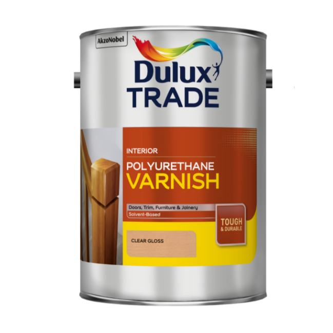 Dulux Interior Polyurethane Clear Gloss Varnish 5 Litre