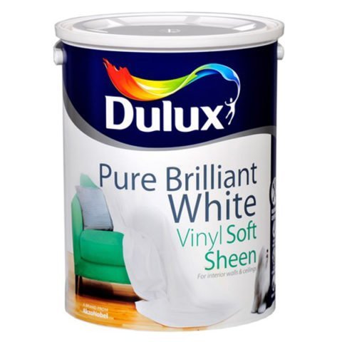 Dulux Soft Sheen Brilliant White 5L