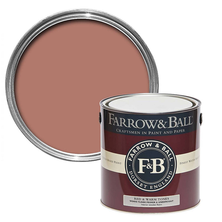 Farrow and Ball Wood Floor Primer & Undercoat - 2.5L Red and Warm Tones