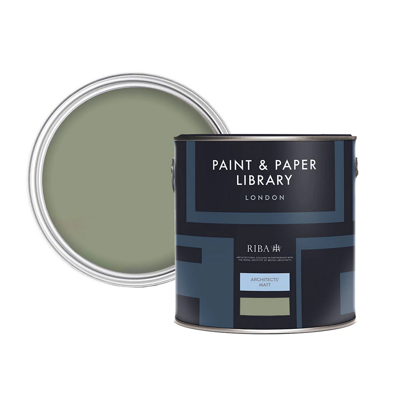 Greenback - Paint And Paper Library Paint Colour No. 579. Greenback Architects Matt 2.5 Litre.
