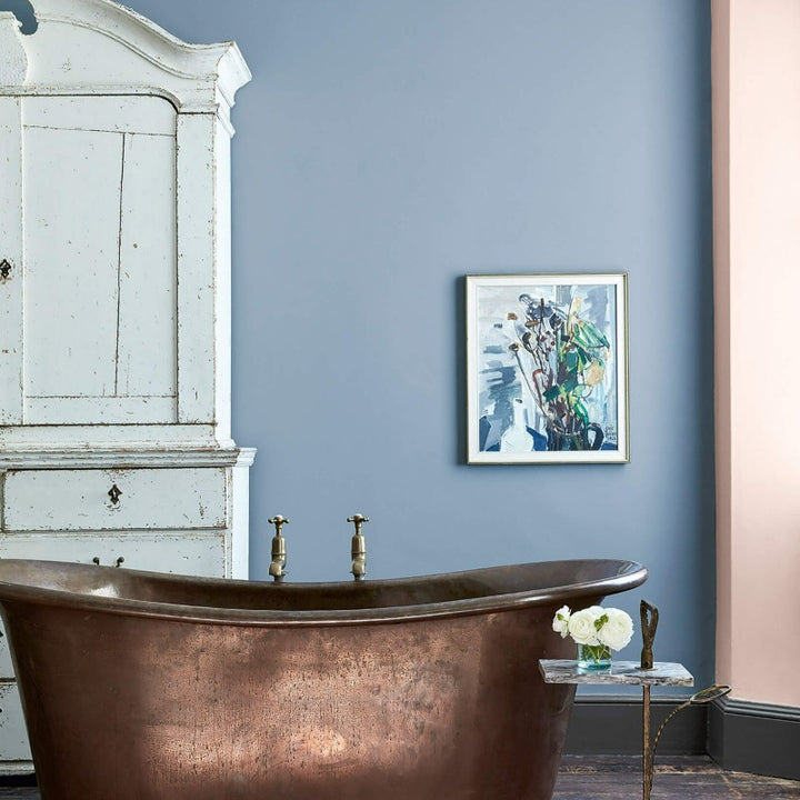 Little Greene Light Peachblossom No. 3 bathroom paint colour. A classic dusky pink. Order Little Greene paint online in Ireland now. 