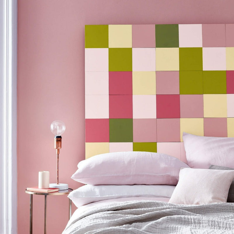 Little Greene Hellebore No. 275 is a dusky pink paint colour. Hellebore 275 pink bedroom paint colour. Buy Little Greene Hellebore paint online. 