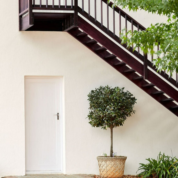 Little Greene Hollyhock No. 25 is a warm, pale neutral paint colour. Exterior Masonry Paint. Order Little Greene paint online in Ireland. 