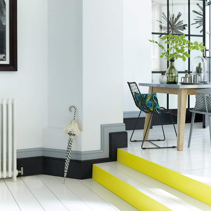 Little Greene Lamp Black No. 228 is an off black paint colour. Off black skirting woodwork. Order Little Greene paint online in Ireland now.