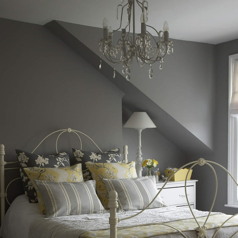Little Greene Lead Colour No. 177 is a popular warm neutral paint colour that works beautifully with chic grey interiors. Order Little Greene paint online in Ireland. 