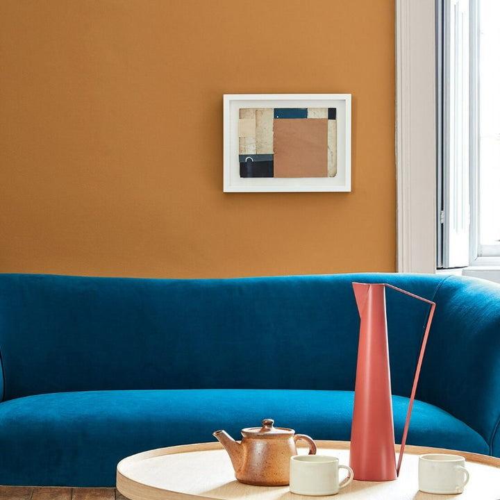 Little Greene Middle Buff No. 122 living room paint colour. Order Little Greene Middle Buff paint online in Ireland.