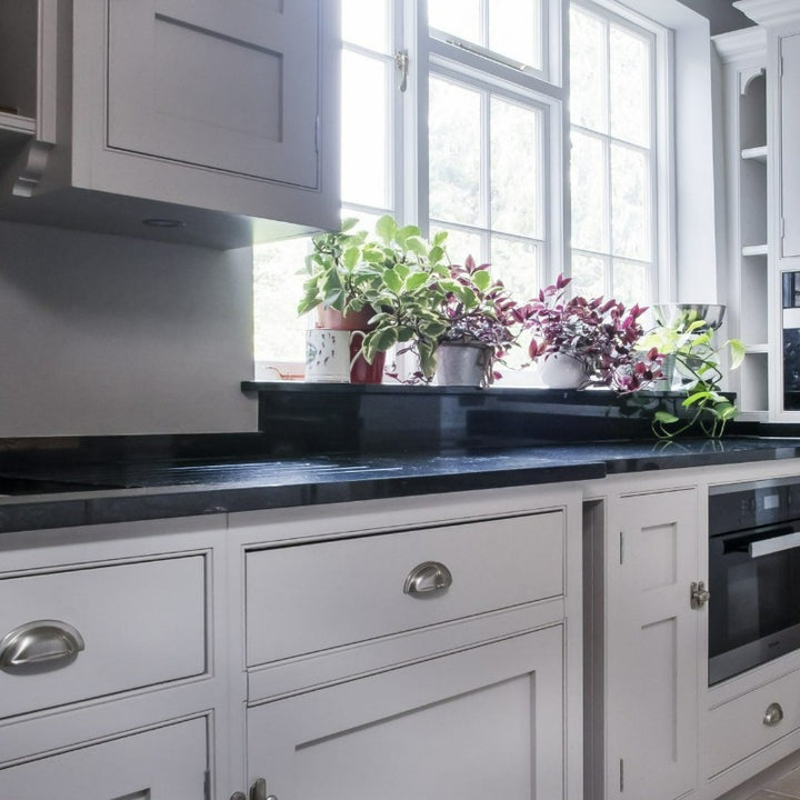 French Grey 133 Little Greene kitchen cabinet paint colour from Paint Online