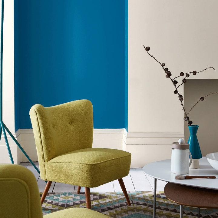 Little Greene Slaked Lime Deep 150. Beige living room paint colour.