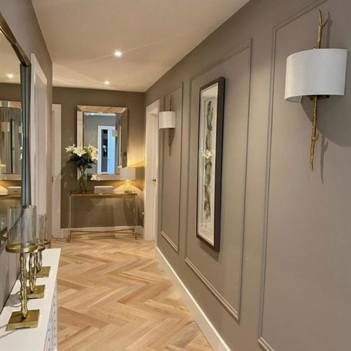 Old Bone Colourtrend Paint Colour. Brown beige hallway paint colour from Paint Online.