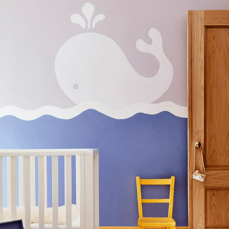 Little Greene Pale Lupin No. 278 is a beautiful blue paint colour with lavender undertones. Blue kids bedroom paint colour. Buy Little Greene paint online.