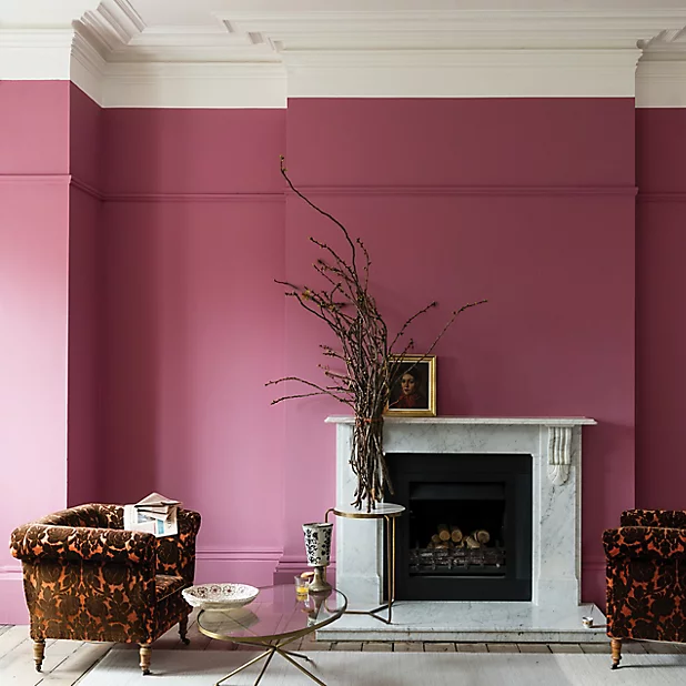 Rangwali No. 296 Farrow & Ball Paint Colour - Pink Living Room Paint Colour - Paint Online Ireland
