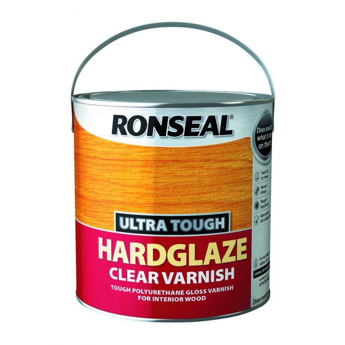 Ronseal Ultra Tough Clear Gloss Hardglaze Varnish