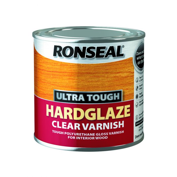 Ronseal Ultra Tough Clear Gloss Hardglaze Varnish