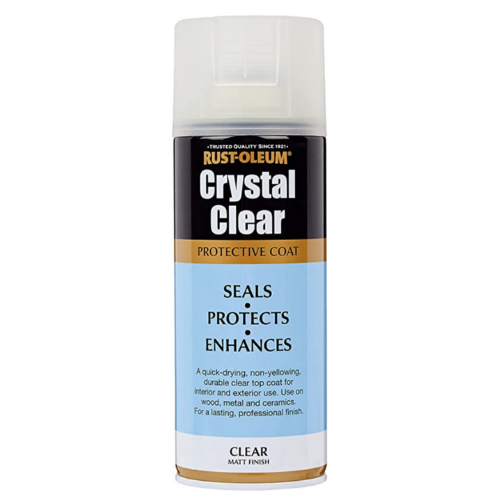 Rust-Oleum Matt Lacquer Clear Spray Paint. Clear protective coat spray paint. 