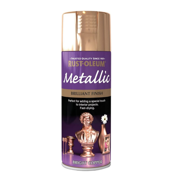 Rust-Oleum Metallic Bright Copper Spray Paint - Brilliant Finish. Buy copper spray paint online.