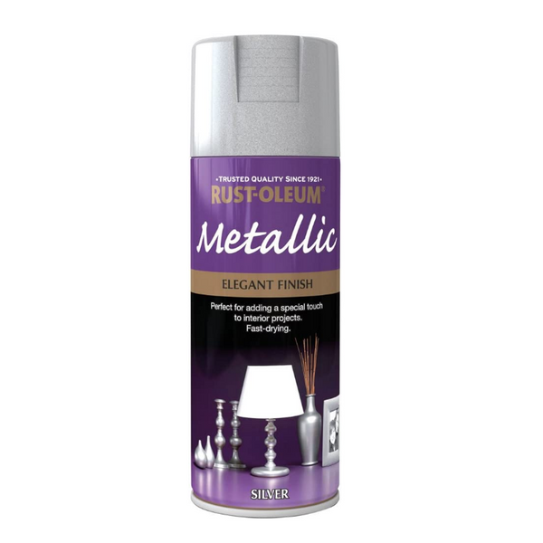 Rust-Oleum Metallic Silver Spray Paint - Elegant Finish. Buy spray paint online.
