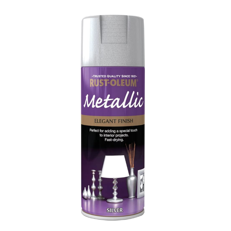 Rust-Oleum Metallic Silver Spray Paint - Elegant Finish – Paint Online
