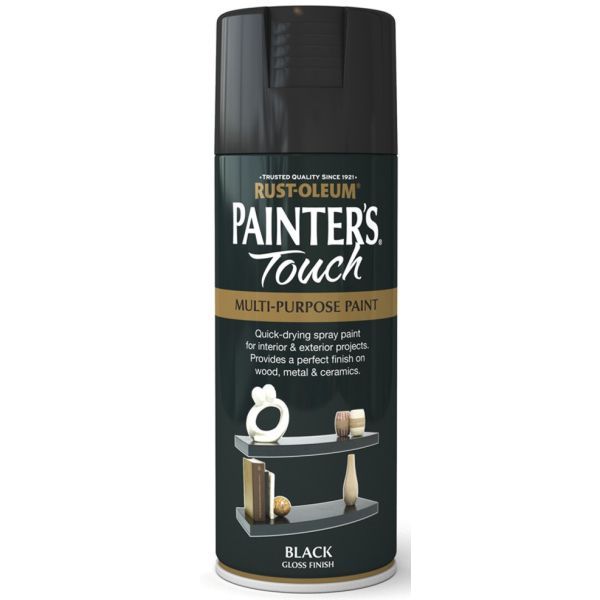 Rust-Oleum Painter’s Touch Black Gloss Spray Paint