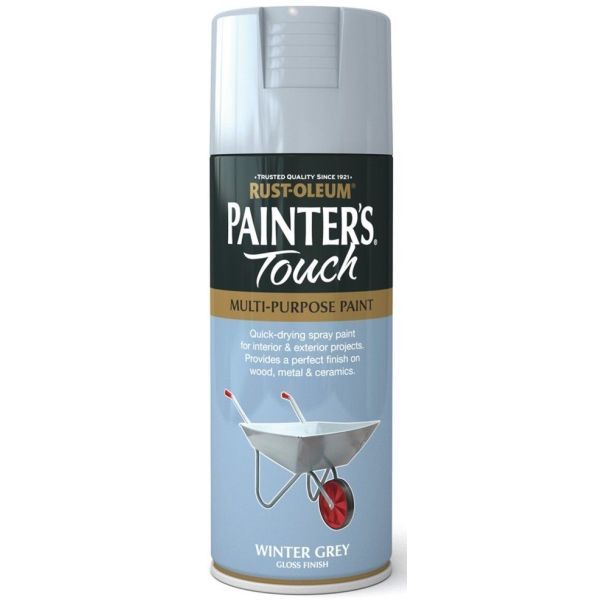 Rust-Oleum Painter’s Touch Winter Grey Gloss Spray Paint