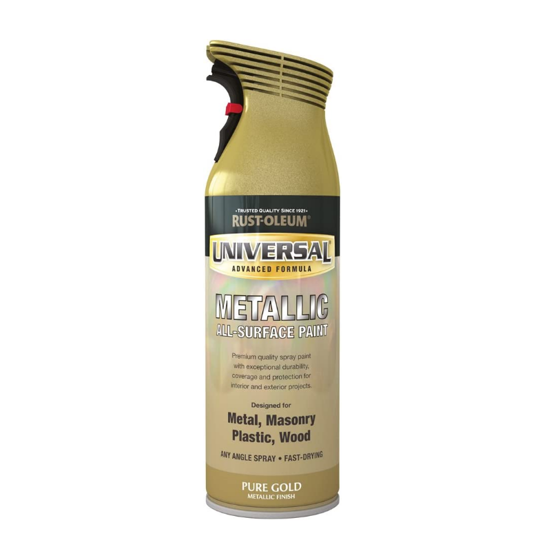 RustOleum Universal Metallic All Surface Spray Paint Pure Gold