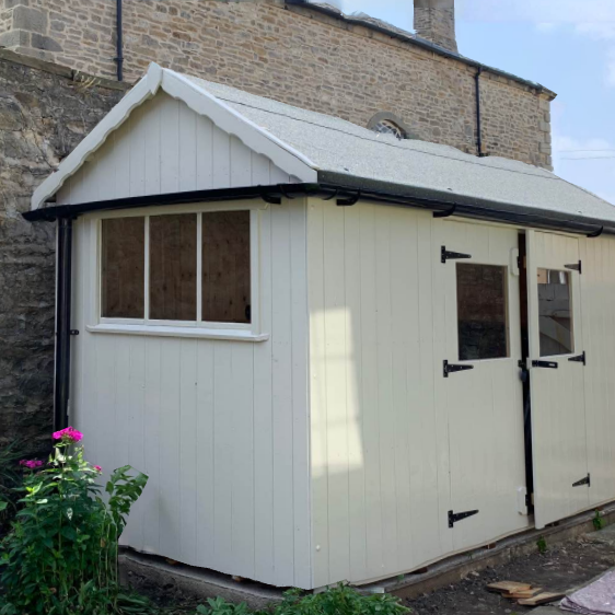 Shaded White No. 201 Farrow & Ball Paint Colour - Shed Paint Colour Exterior Eggshell - Paint Online Ireland