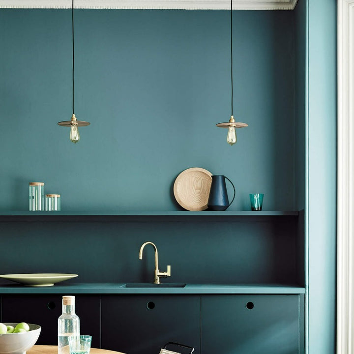 Little Greene Tea with Florence No. 310 is a beautiful blue green paint colour. Appearing as a teal colour in certain light. Buy Little Greene paint online in Ireland.