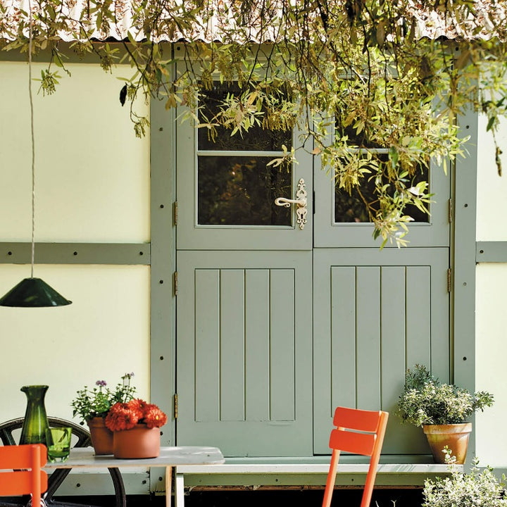 Little Greene Windmill Lane No. 296 is a soft, muted green paint colour. Order Little Greene Windmill Lane 296 front door paint online in Ireland.