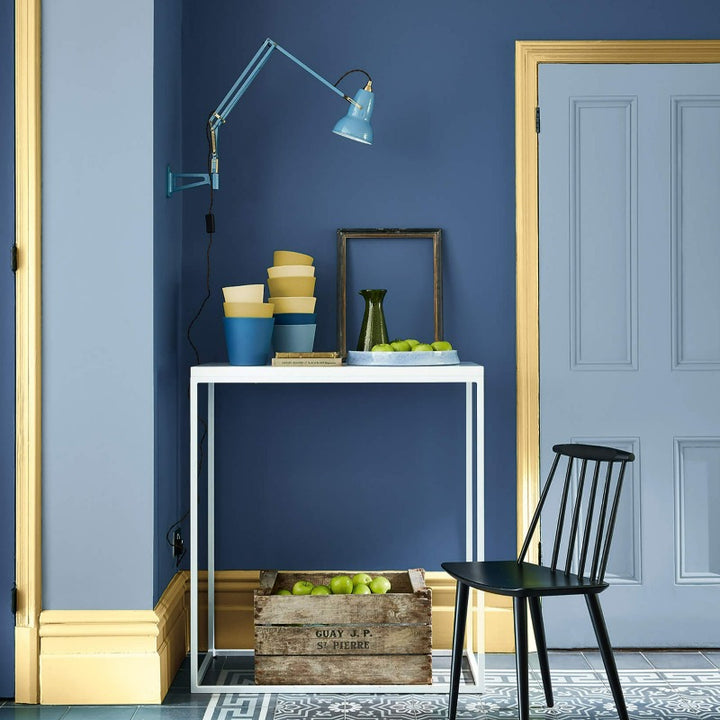 Little Greene Grey Stone No. 276 is a beautiful blue paint colour. Grey Stone 276 blue door paint colour. Buy Little Greene paint online.