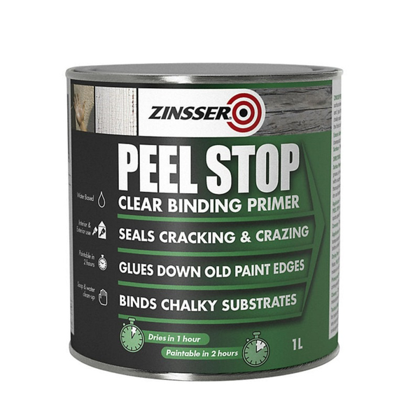 Zinsser Peel Stop Clear Binding Primer Paint - 1 Litre