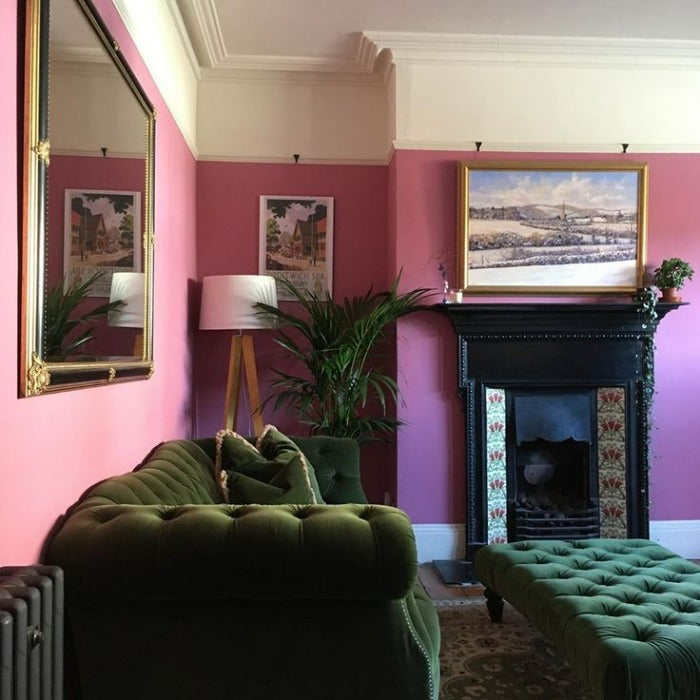 Rangwali No. 296 Farrow & Ball Paint Colour - Pink Living Room Paint Colour - Paint Online Ireland