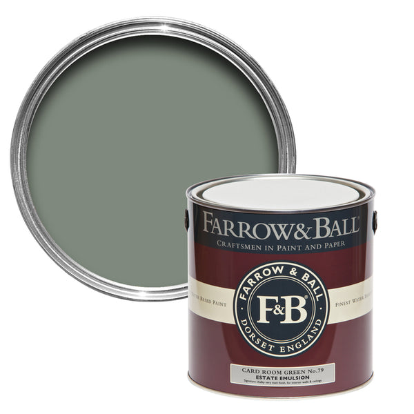 Farrow & Ball Card Room Green - Green Paint Colour - Paint Online Ireland