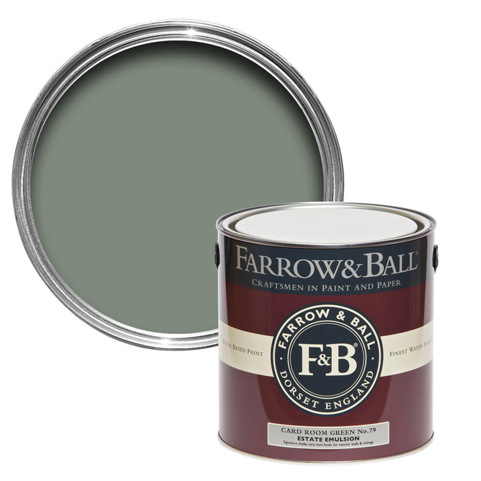 Farrow & Ball Card Room Green - Green Paint Colour - Paint Online Ireland
