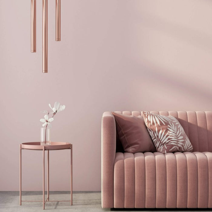 Dorchester Blush is a mauve pink paint colour. Pink living room paint colour. Buy Fleetwood paint online.
