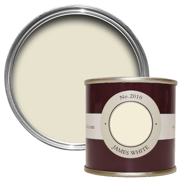 Farrow & Ball James White No. 2010 - Tester Pot - Estate Emulsion Sample - Farrow and Ball Paint Colour - Paint Online Ireland