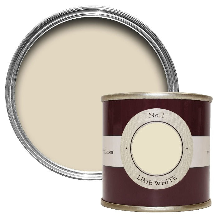Lime White No.1 Farrow & Ball - Farrow and Ball paint colour - Tester Pot Estate Emulsion Sample - Paint Online Ireland