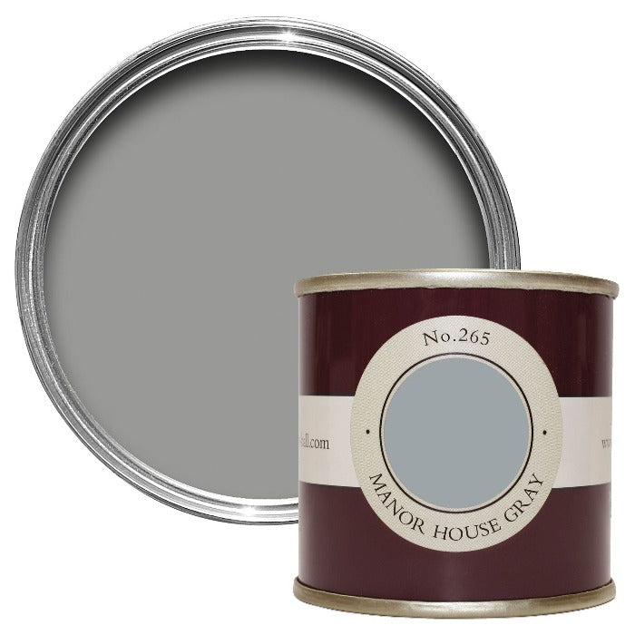 Manor House Gray No. 265 from Farrow & Ball - Tester Pot Estate Emulsion Sample Pot - Paint Online Ireland