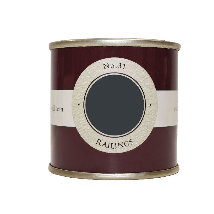 Railings No. 31 Farrow & Ball Paint Colour - Tester Pot Estate Emulsion Sample - Paint Online Ireland