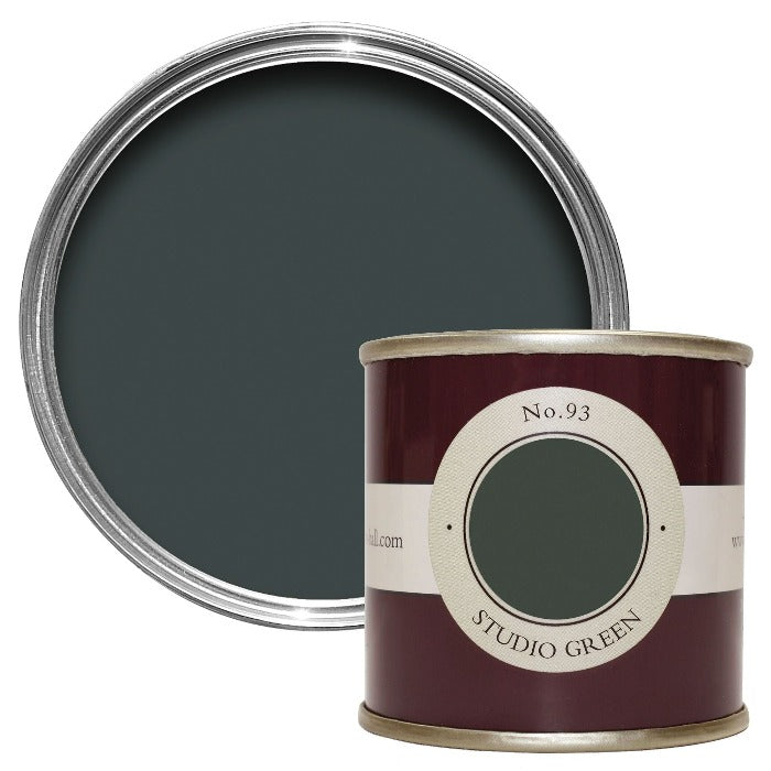 Studio Green No. 93 Farrow & Ball Paint Colour - Tester Pot Estate Emulsion Sample - Paint Online Ireland