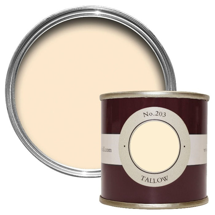 Tallow No. 203 Farrow & Ball Paint Colour - Tester Estate Emulsion Sample Pot - Paint Online Ireland