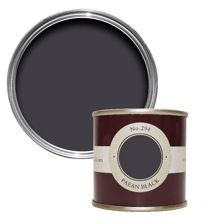 Farrow & Ball Paean Black No. 294 - Tester Estate Emulsion Sample Pot - Paint Online Ireland