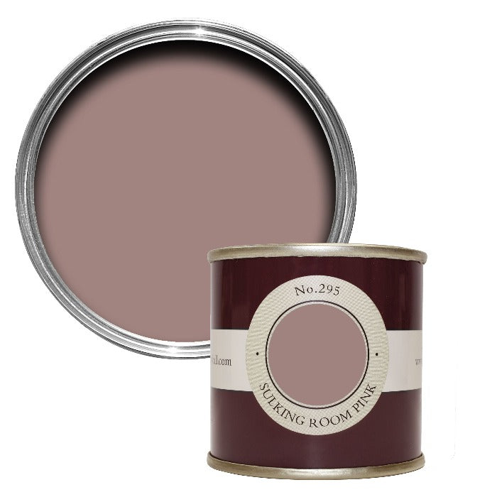 Sulking Room Pink No. 295 Farrow & Ball Paint Colour - Tester Pot Estate Emulsion Sample - Paint Online Ireland