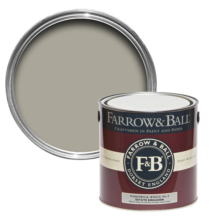 Hardwick White No. 5 - Farrow & Ball Paint Colour - 2.5L Estate Emulsion - Paint Online Ireland