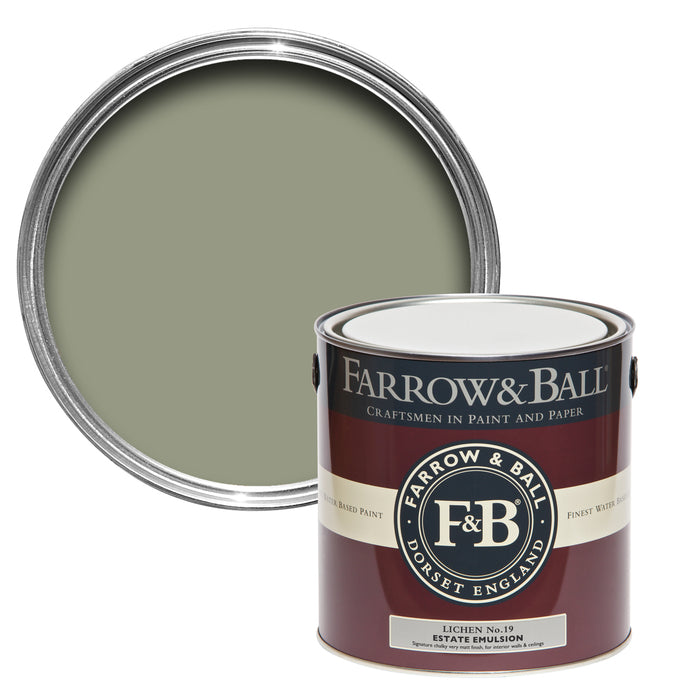 Farrow & Ball Lichen No. 19 - Farrow and Ball paint colour - 2.5L Estate Emulsion - Paint Online Ireland