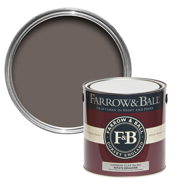 London Clay No. 244 Farrow & Ball - Farrow and Ball Paint Colour - 2.5L Estate Emulsion - Paint Online Ireland