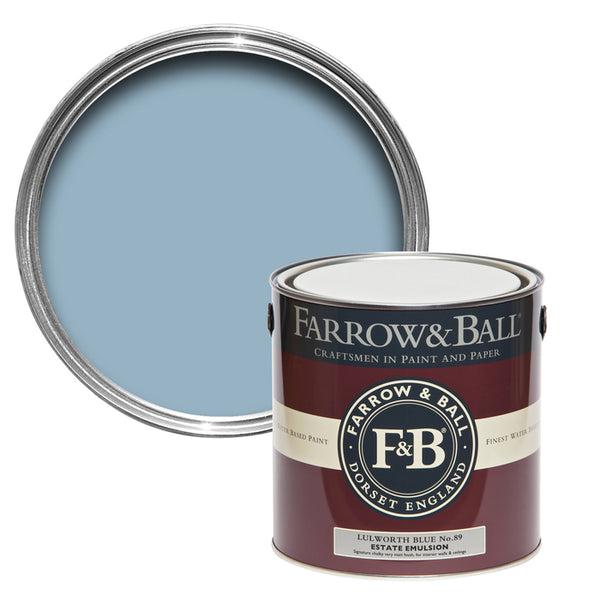 Farrow & Ball Lulworth Blue No.89 - Farrow and Ball Paint Colour - 2.5L Estate Emulsion - Paint Online Ireland