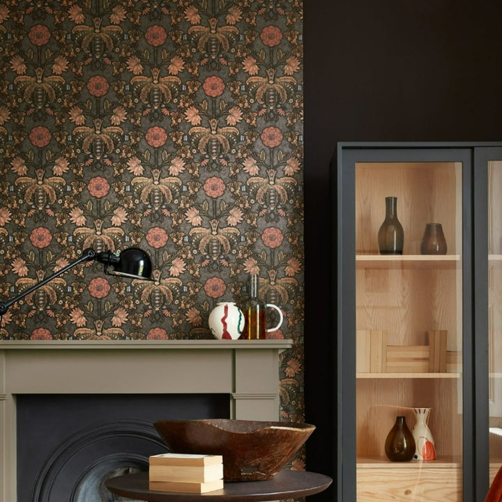 Little Greene Purple Brown No. 8 is a dark purple brown paint colour. Purple brown living room paint colour. Buy Little Greene paint online.